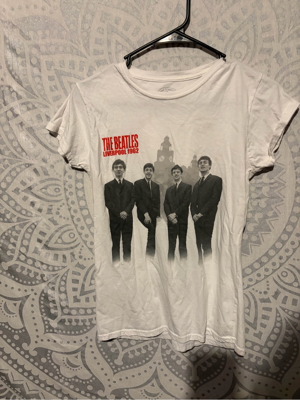 The Beatles Liverpool 1962 Vintage Band Tee White M
